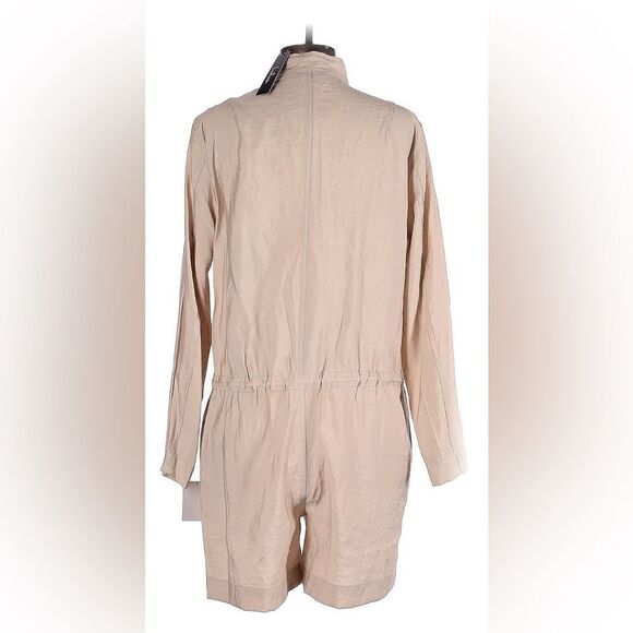 NWT Lulus “Got My Approval” Beige Utility Romper - Picture 3 of 9